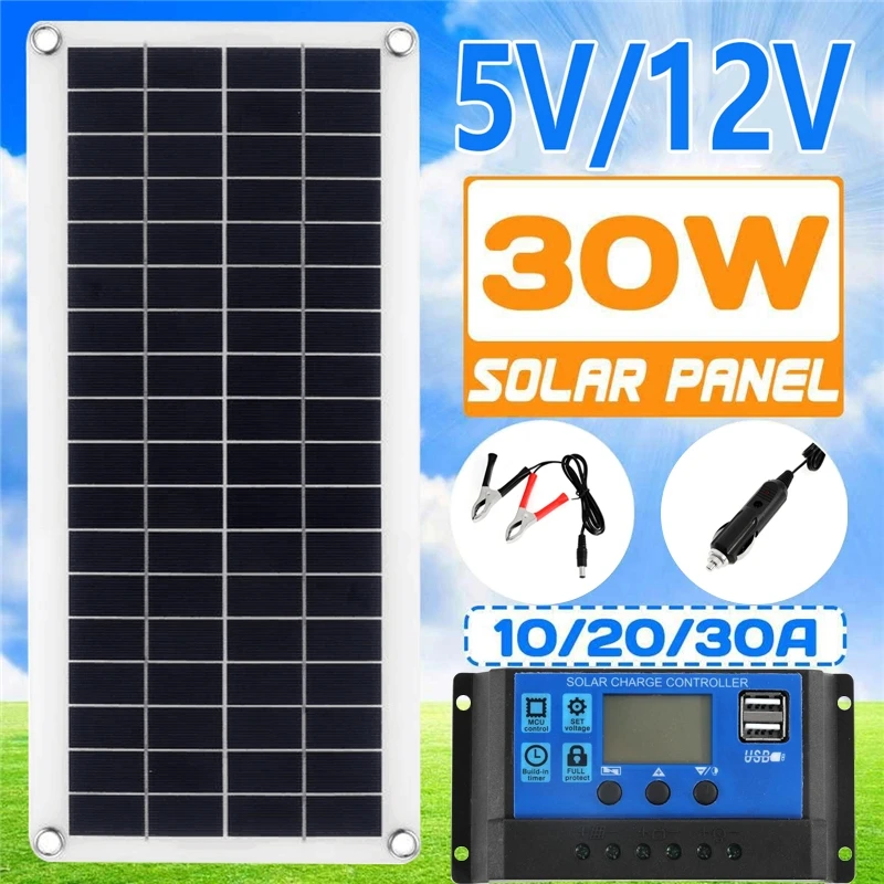 Kit de panneaux solaires 30W 1 - Solar Panel Monocrystalline avis et prix