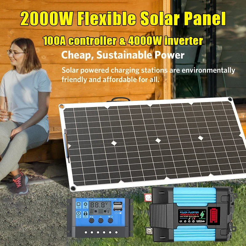 Kit de panneaux solaires 4000  - Solar Panel Monocrystalline avis et prix